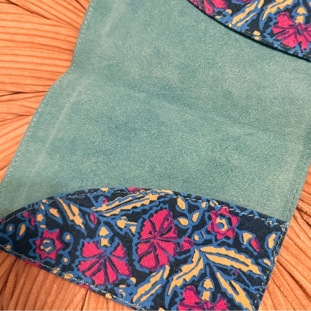 2 Anthropologie Teal Embossed Passport Holder - Picture 8 of 8